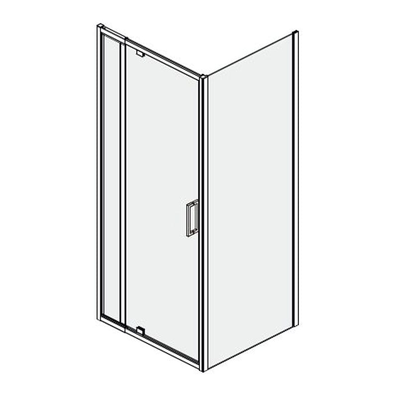 Cabina de dus dreptunghiulara Anda, 120x90 cm, argintiu