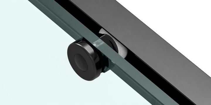 Cabina duș REA Solar 90x90 cm cu cadita Savoy black – profil negru mat