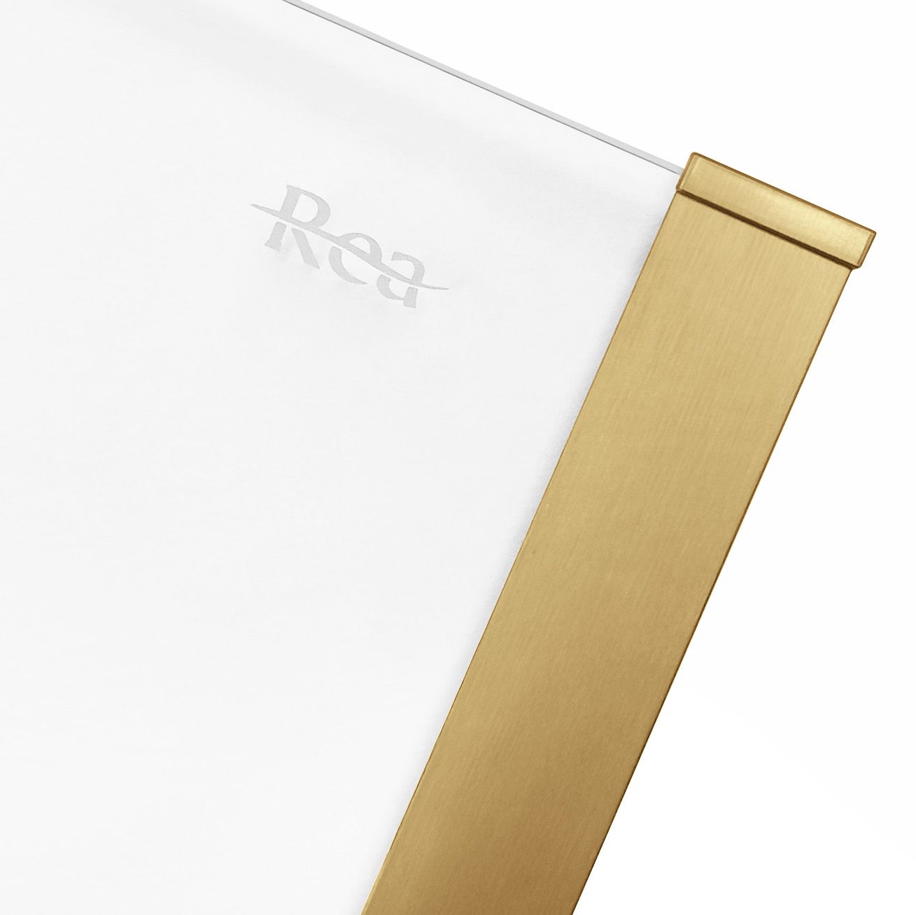 Cabina dus Rea Solar 90x90 cm – profil auriu periat