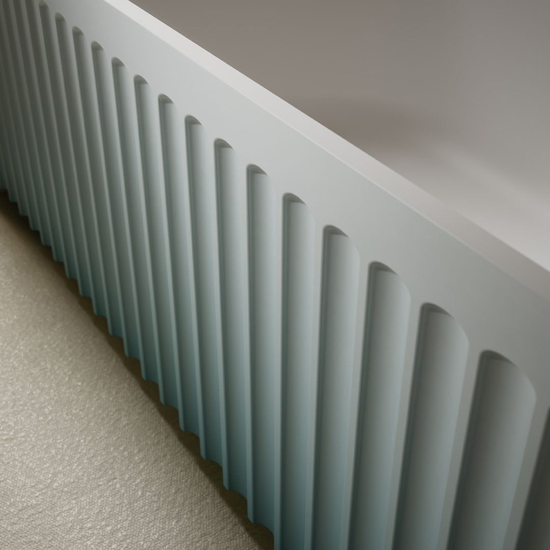 Cada de baie, de colt, 1700x800x550mm, alb, din compozit, ovala, finisaj mat, MonBlari