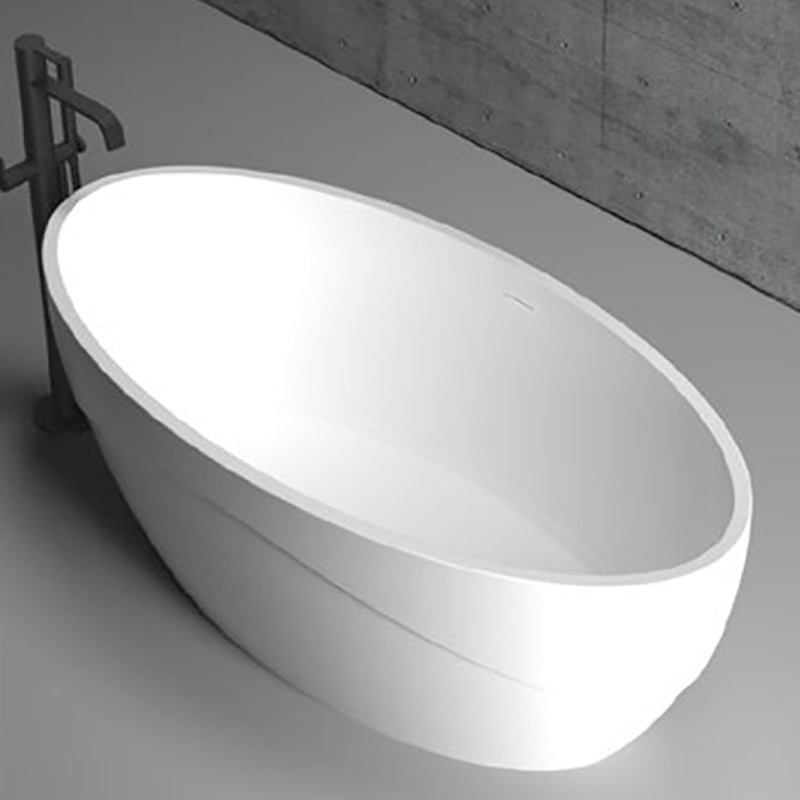 Cada de baie, freestanding, 1500x750x550 mm, din compozit, oval, alb, MonBlari