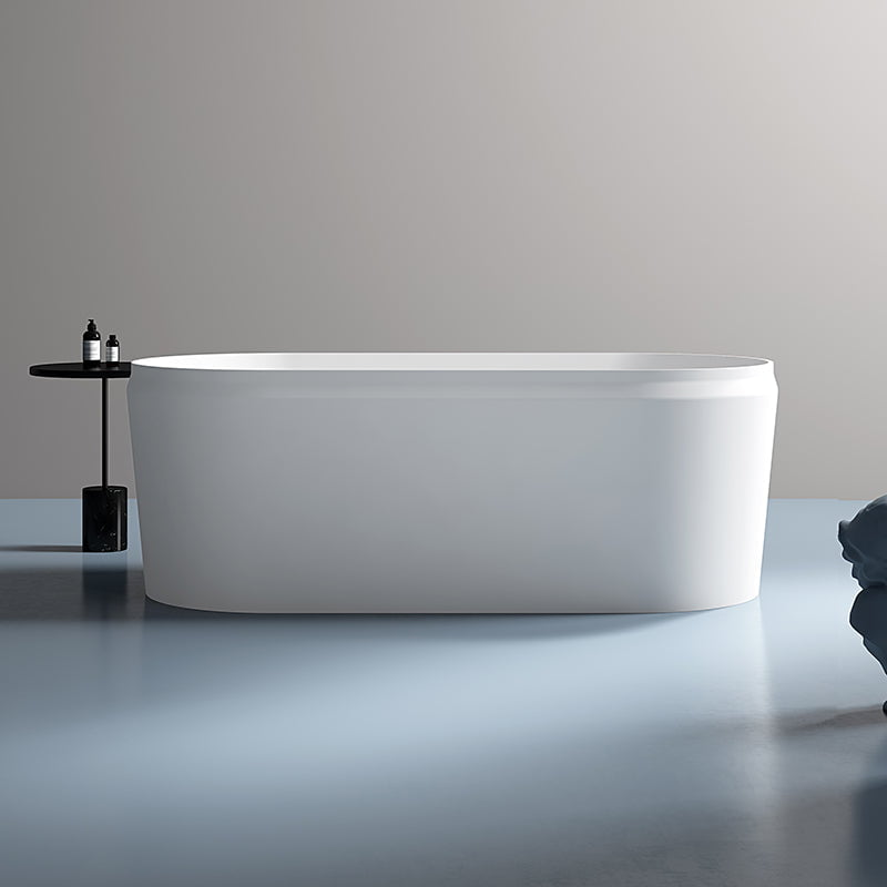 Cada de baie, freestanding, 1600x700x550 mm, din compozit, ovala, alb, MonBlari