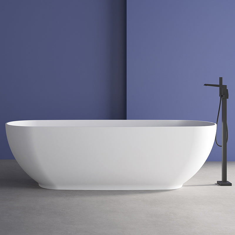 Cada de baie, freestanding, 1700x700x520 mm, din compozit, ovala, alb, MonBlari