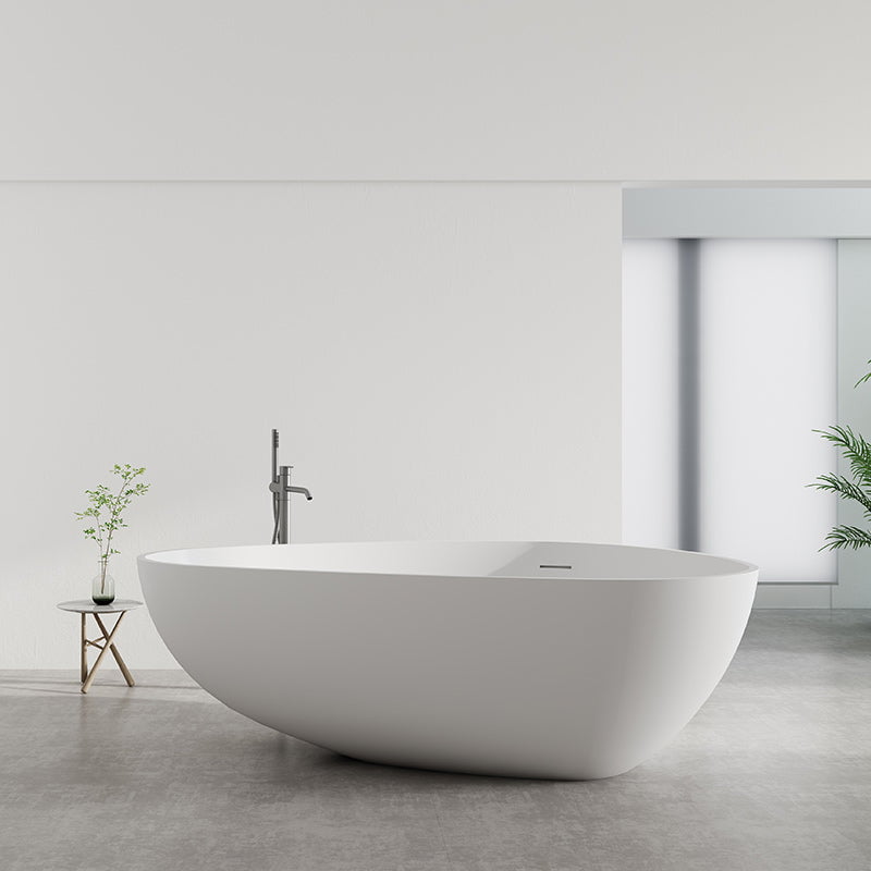 Cada de baie, freestanding, 1800x1100x600 mm, din compozit, ovala, alb, MonBlari