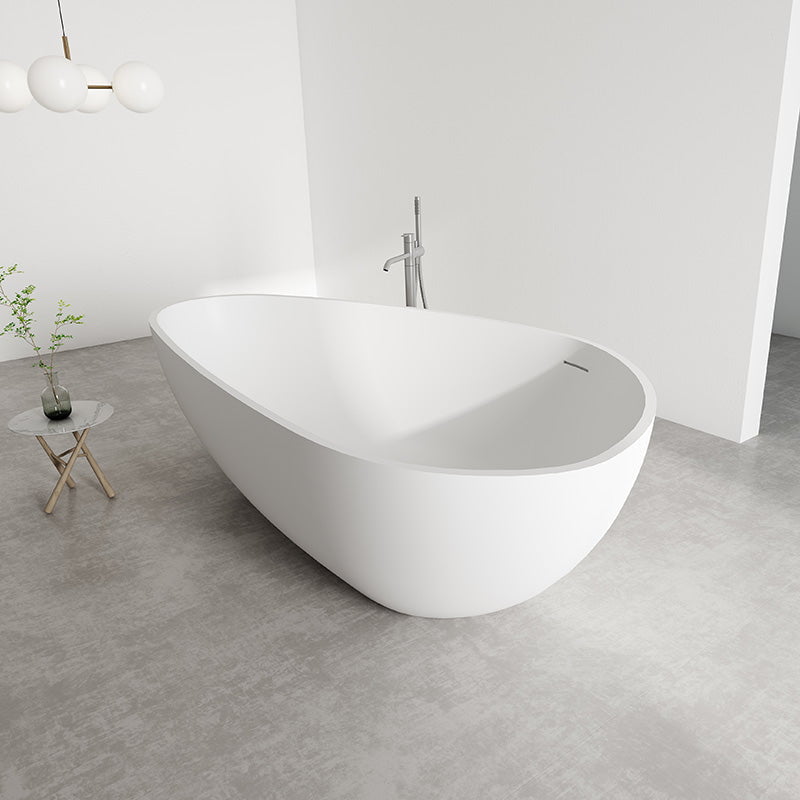 Cada de baie, freestanding, 1800x1100x600 mm, din compozit, ovala, alb, MonBlari