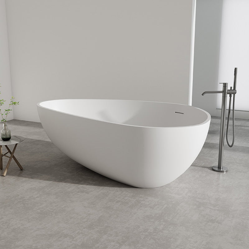 Cada de baie, freestanding, 1800x1100x600 mm, din compozit, ovala, alb, MonBlari