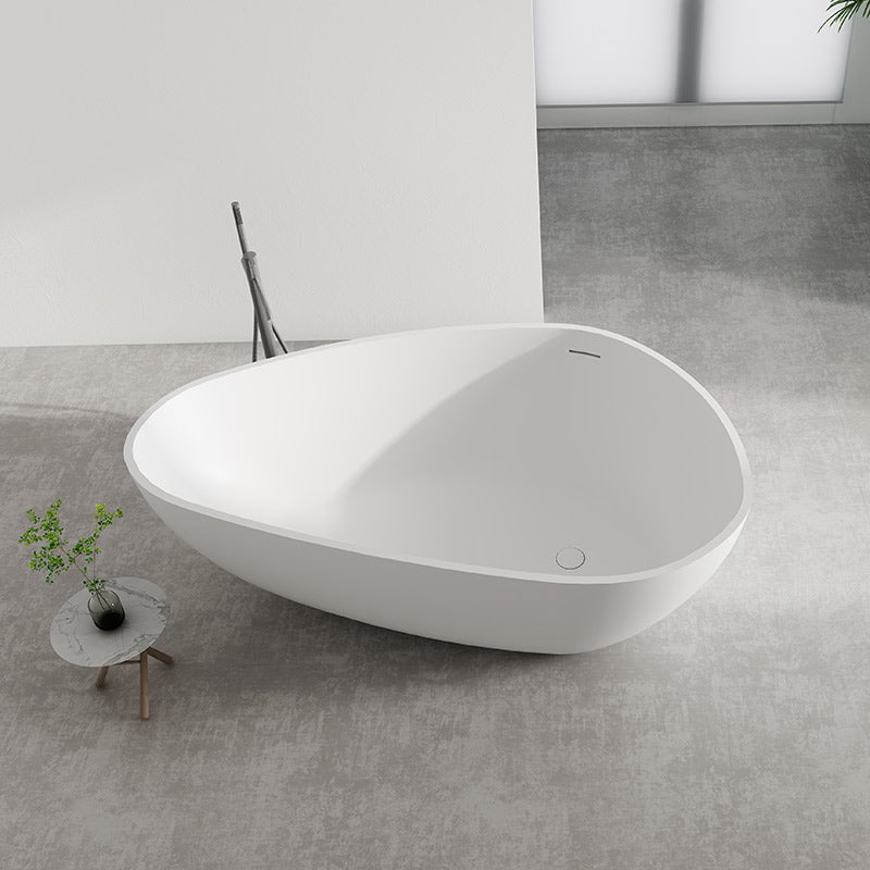 Cada de baie, freestanding, 1800x1100x600 mm, din compozit, ovala, alb, MonBlari