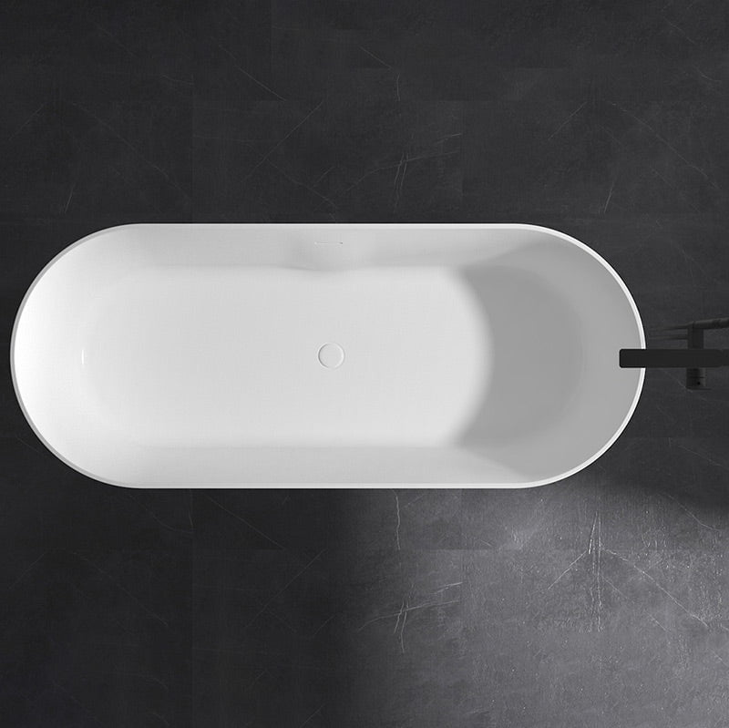 Cada de baie, freestanding, 1800x750x520 mm, din compozit, ovala, alb, MonBlari