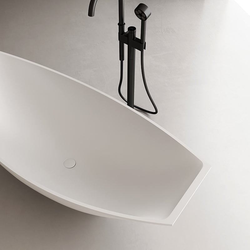 Cada de baie, freestanding, 1800x800x600 mm, din compozit, ovala, alb, MonBlari