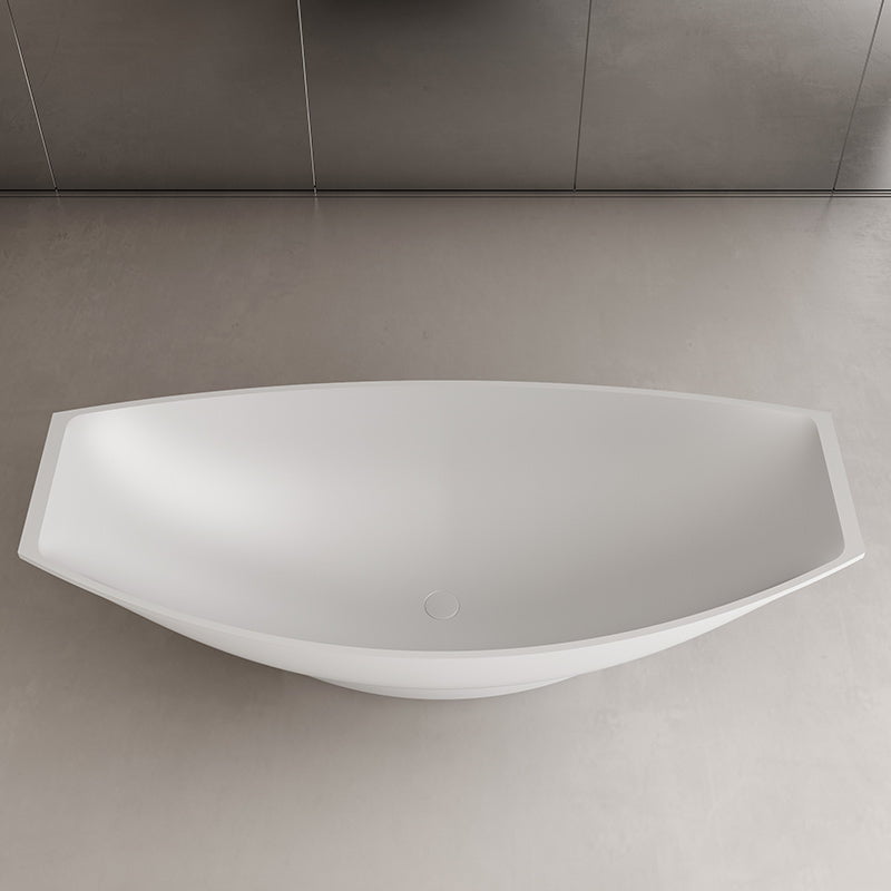 Cada de baie, freestanding, 1800x800x600 mm, din compozit, ovala, alb, MonBlari