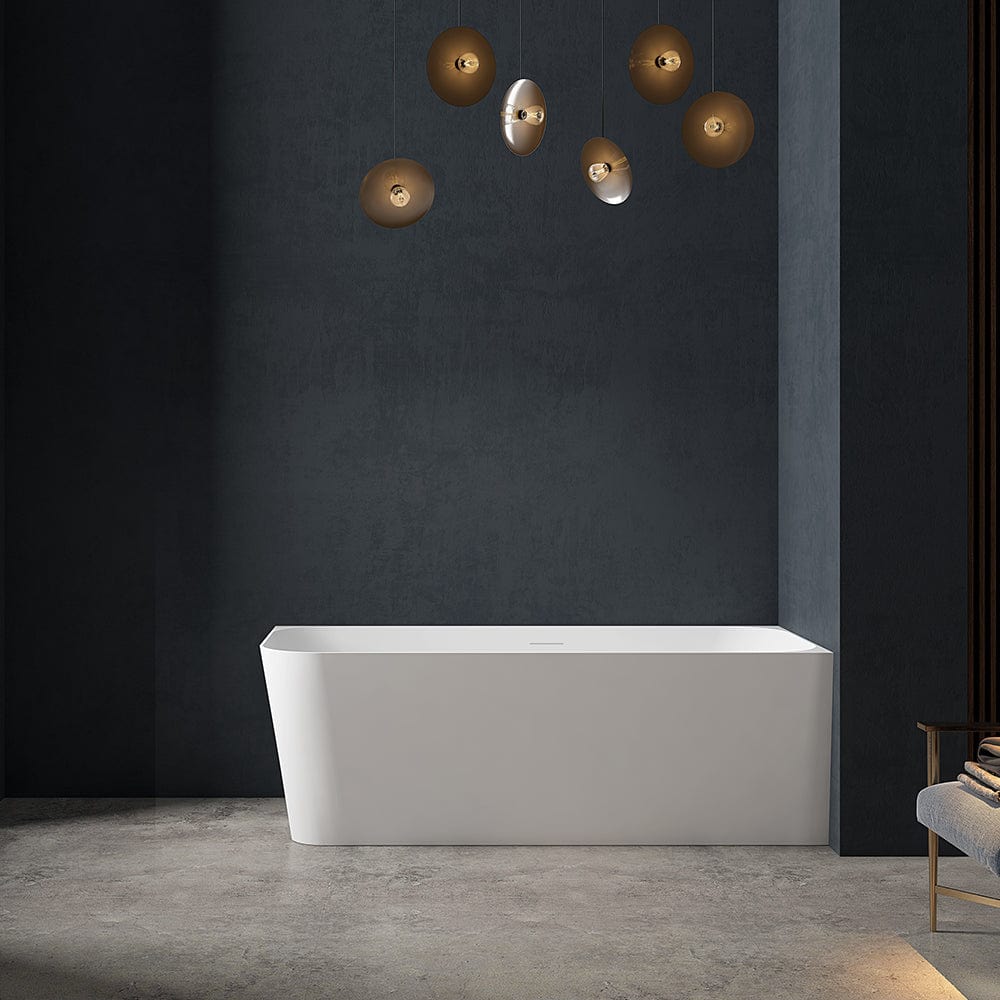 Cadă de colț Maestro, 160x75x58 cm, alb lucios, colț perete dreapta, cod 4022