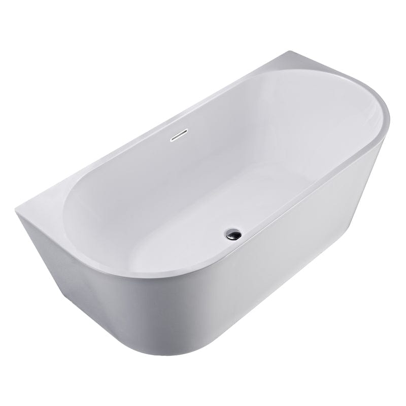 Cada freestanding, Florida, Beatrice 170 x 80 x 58 cm, cu instalatie completa, finisaj alb