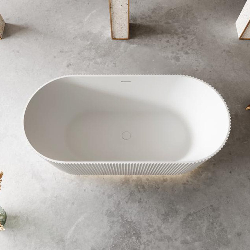 Cadă freestanding Fresco, cu iluminare LED, 150x75x58 cm, alb lucios, cod 4020