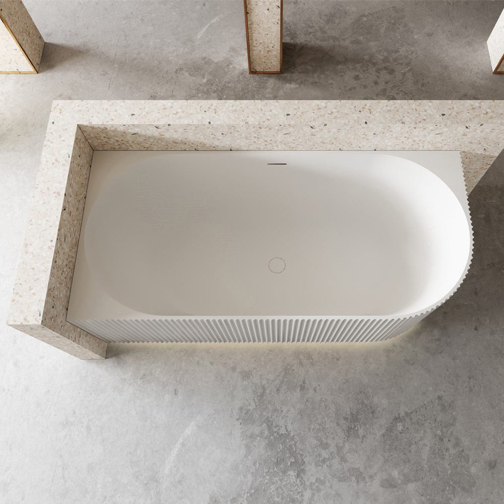 Cadă pe colț Andalusia, cu iluminare LED, 150x75x58 cm, alb lucios, colț perete stânga, cod 4021