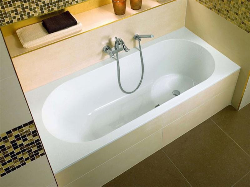 Cadă pentru inzidire Villeroy & Boch, Oberon, dreptunghiulară, 170 cm, alb alpin