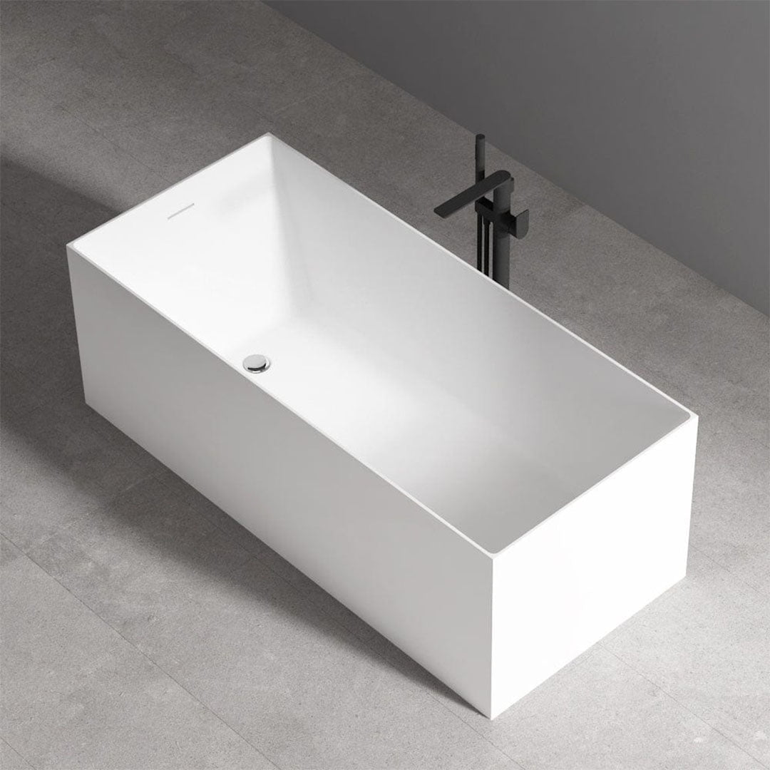 Cadă rectangulară Eclipse, 170x75x60 cm, alb lucios, cod 4004