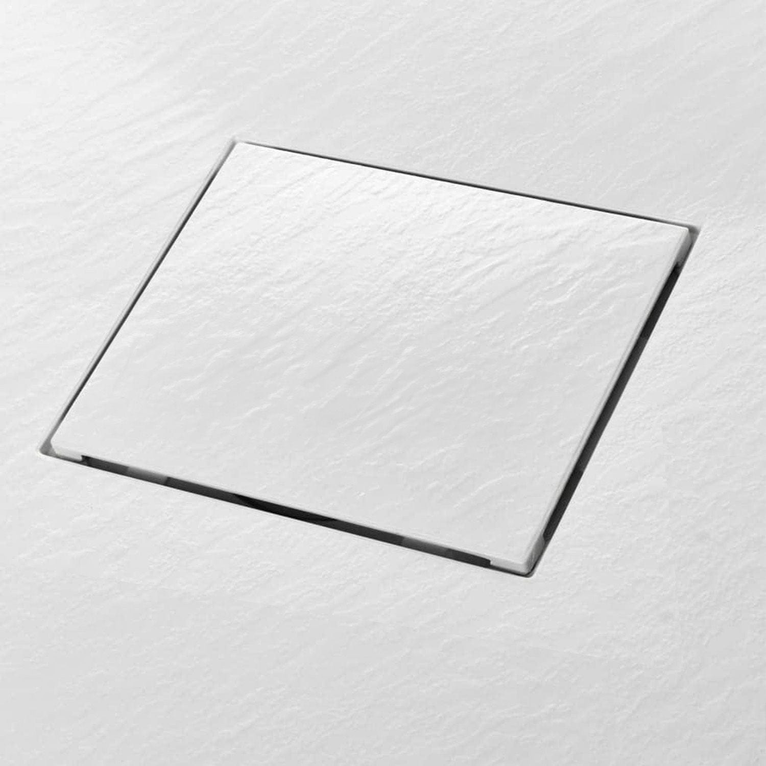 Cădiță de duș Rea Magnum, profil jos, alb, 120x80 cm