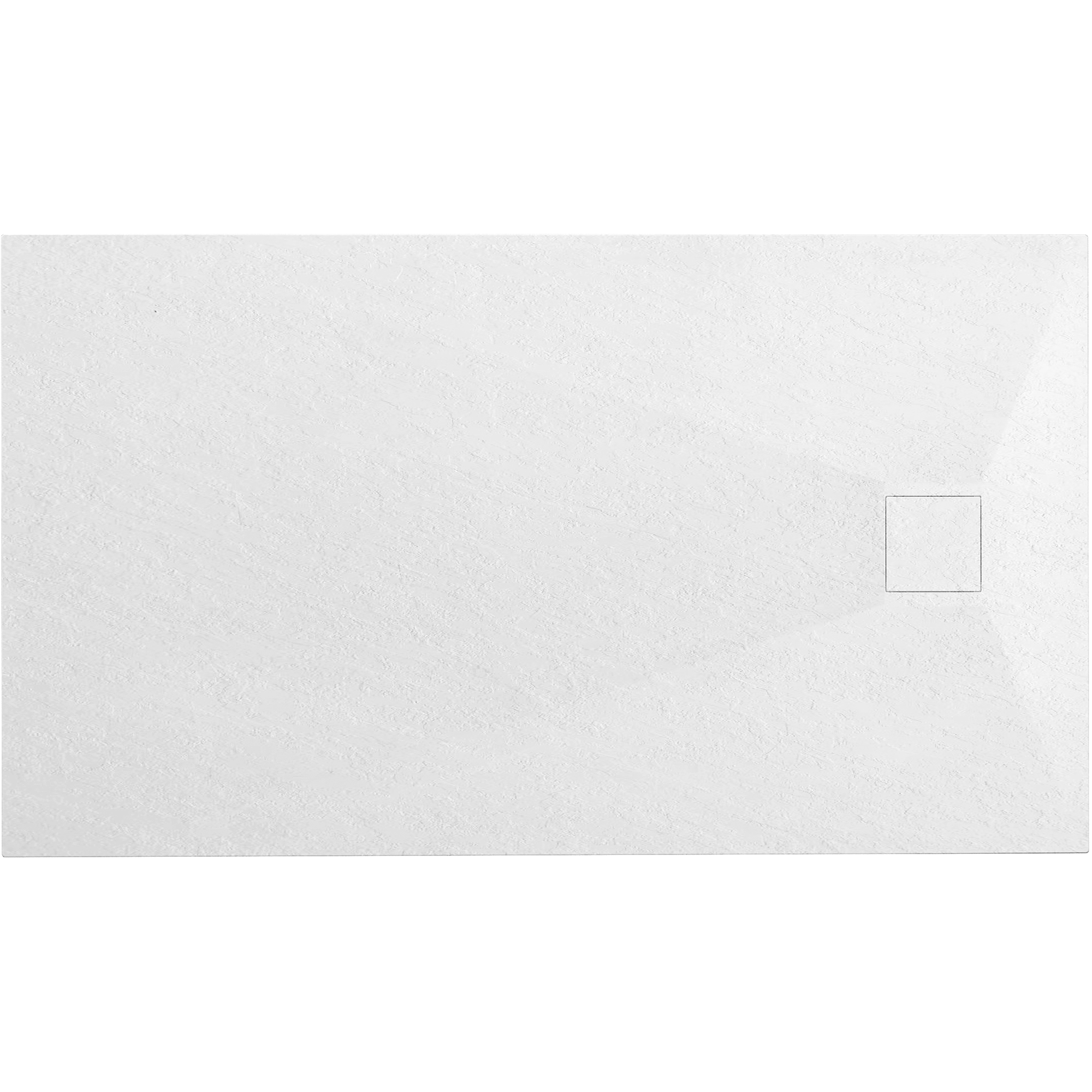 Cădiță de duș Rea Magnum, profil jos, alb, 120x80 cm