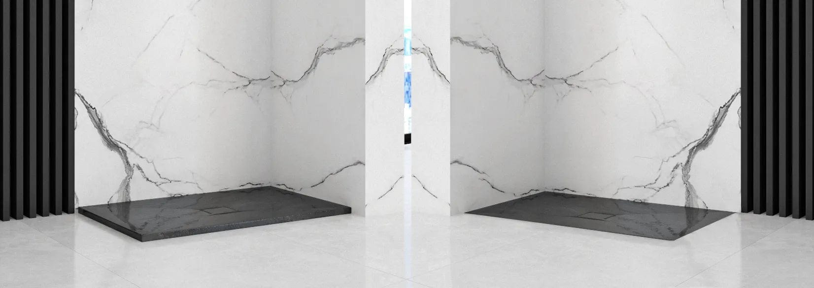 Cădiță de duș Rea Stone, imitatie piatra, 80x100 cm