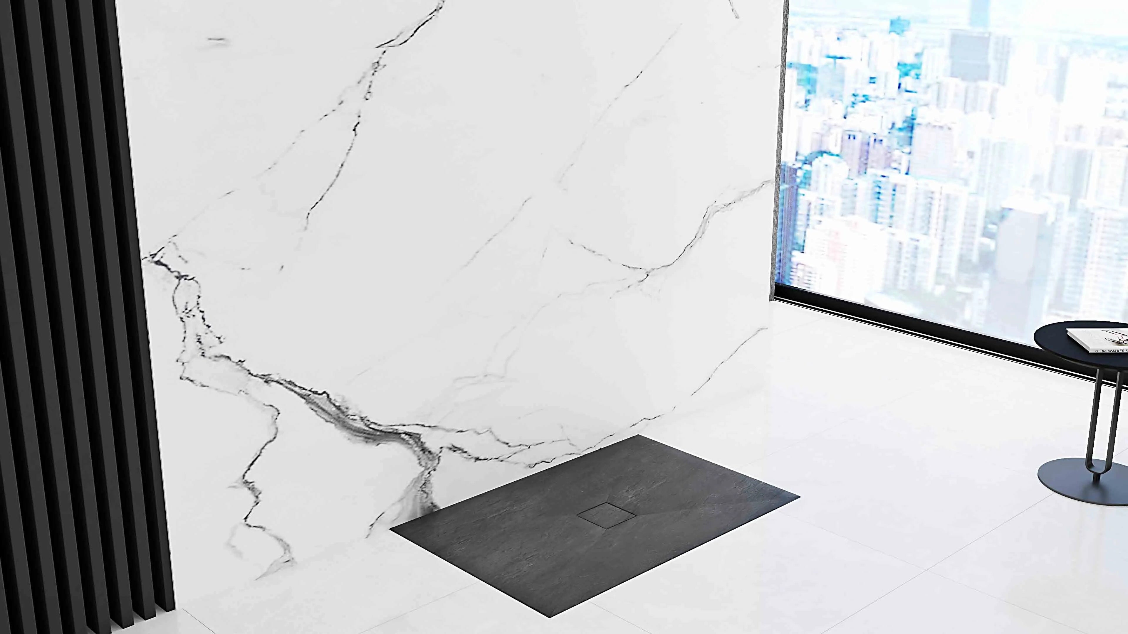 Cădiță de duș Rea Stone, imitatie piatra, 80x100 cm