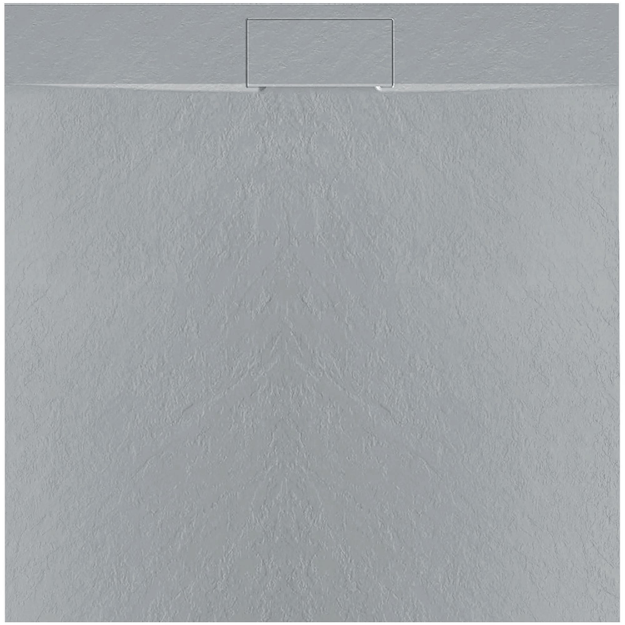 Cadita de dus Rea Bazalt, profil jos, gri, 90x90 cm
