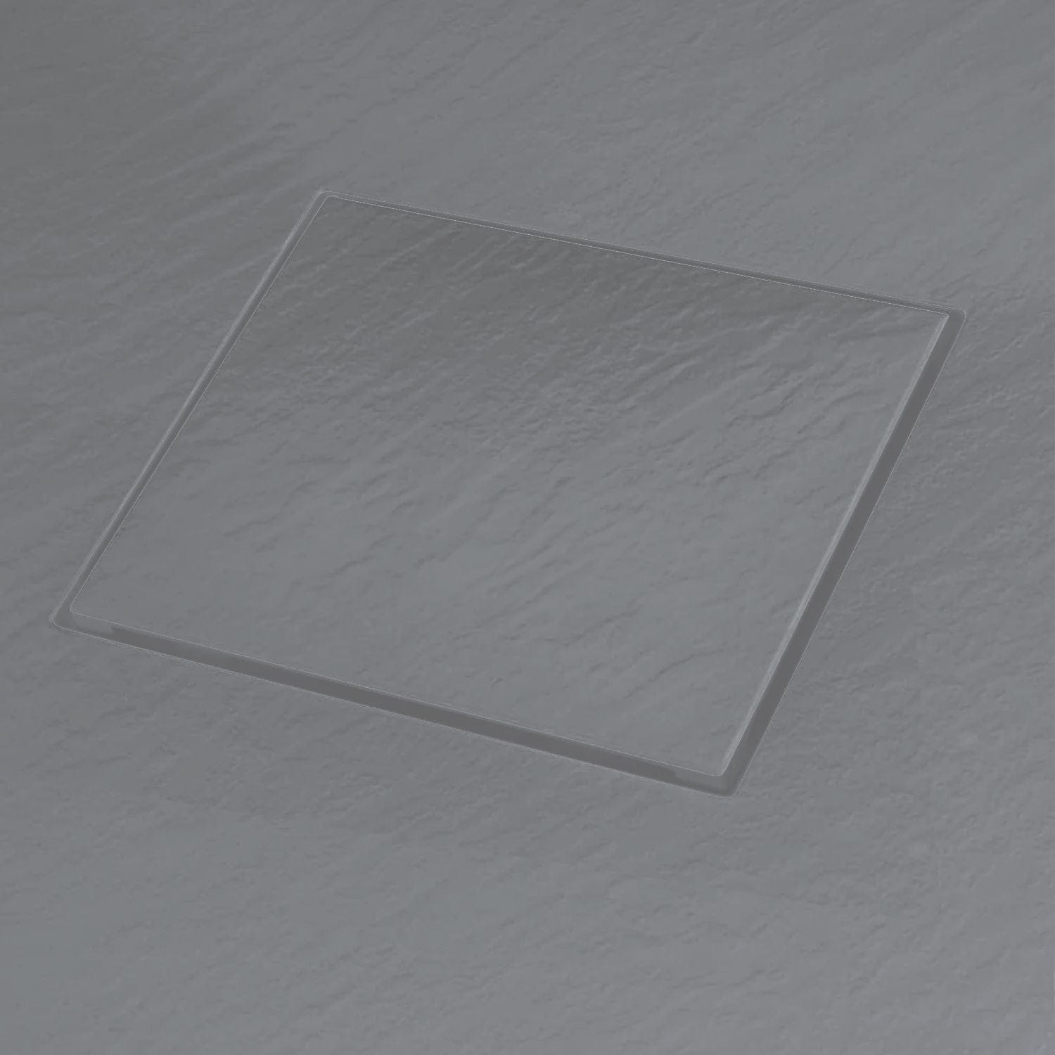 Cadita de dus Rea Magnum, profil jos, gri, 90x90 cm