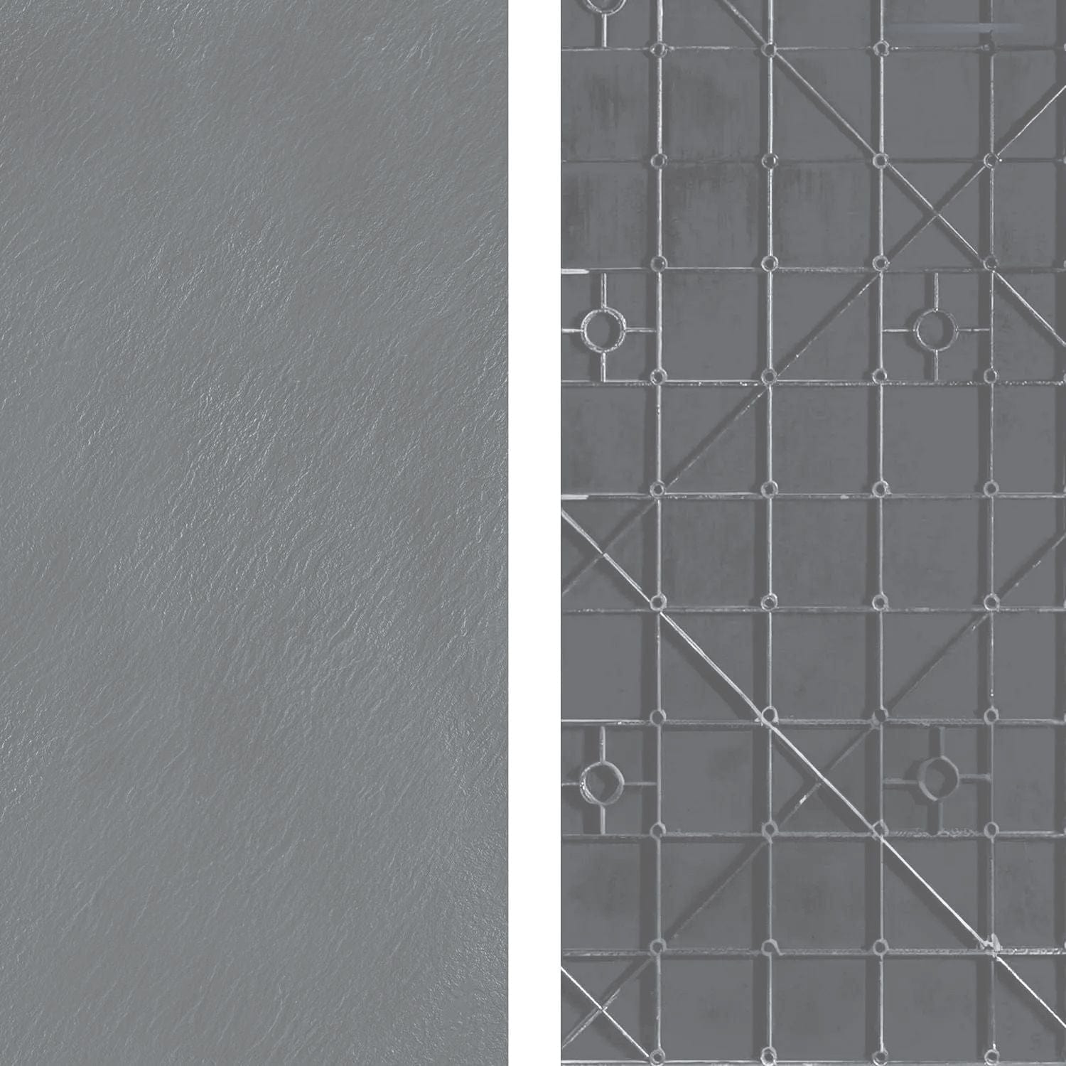 Cadita de dus Rea Magnum, profil jos, gri, 90x90 cm