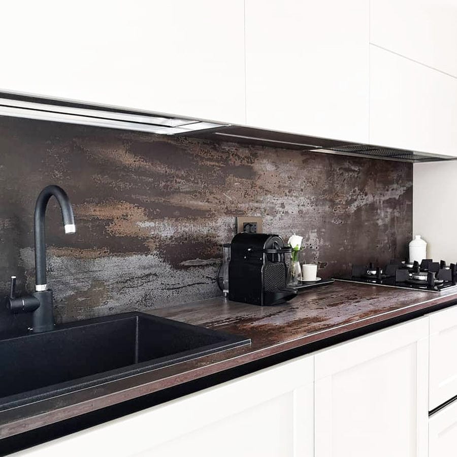 Chiuveta bucatarie Cube granit Neagra / Black Metal quartz + accesorii montaj, 760x500x200 mm, cod 6005