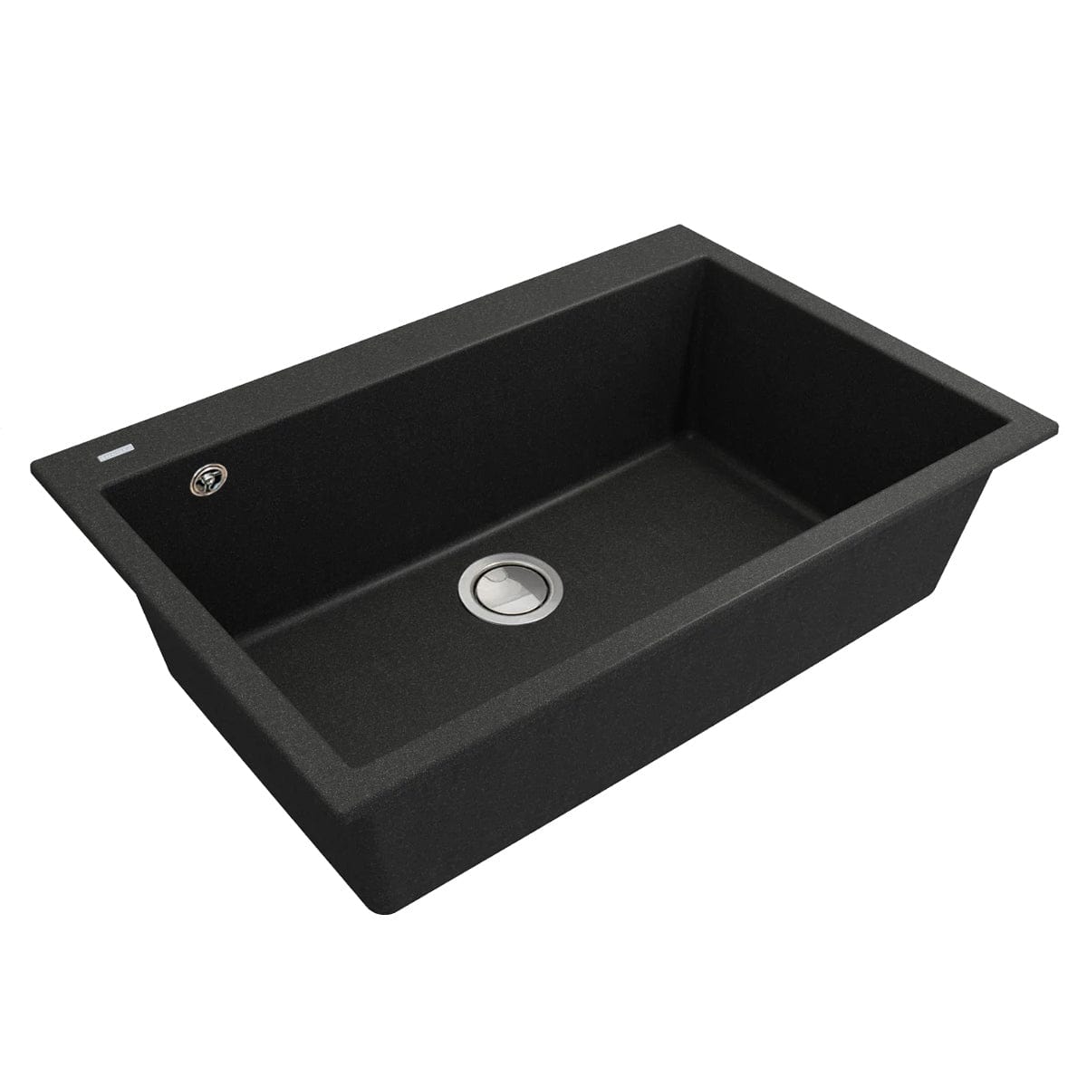 Chiuveta bucatarie granit CookingAid Cube ON8410 Neagra + accesorii montaj, 838x559x250 mm