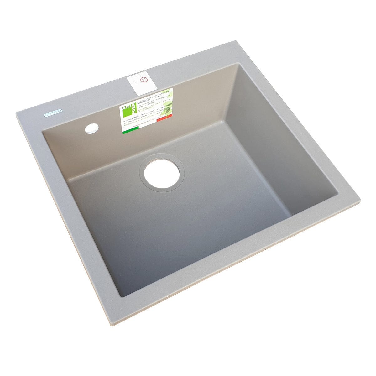 Chiuveta bucatarie granit Maro + accesorii montaj, 560x500x200 mm, cod: 6044