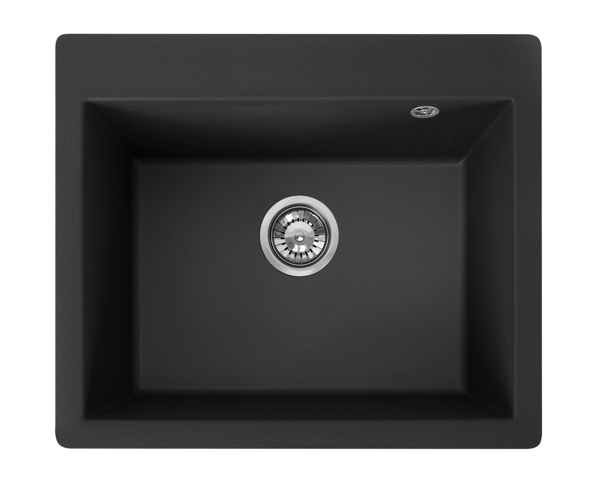 Chiuvetă bucătărie granit Rea Lin negru, 500x600x225 mm