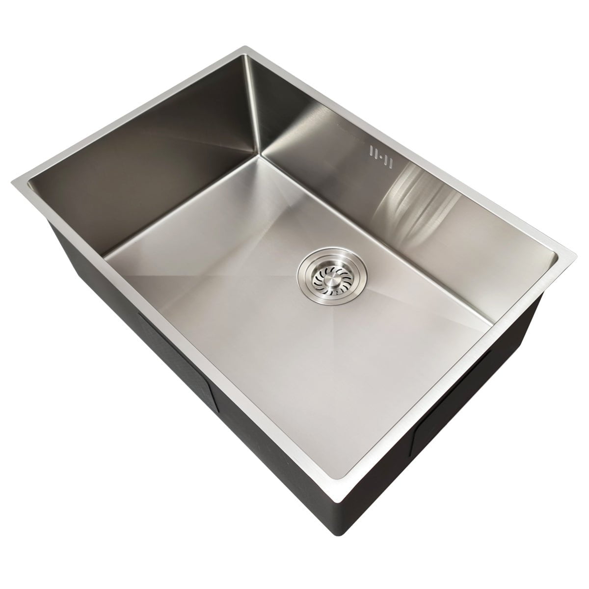 Chiuveta bucatarie inox CookingAid Hera Standard cu dozator detergent, scurgator tavita, gratar rulabil inox si tocator lemn+accesorii montaj, 630x430x230mm