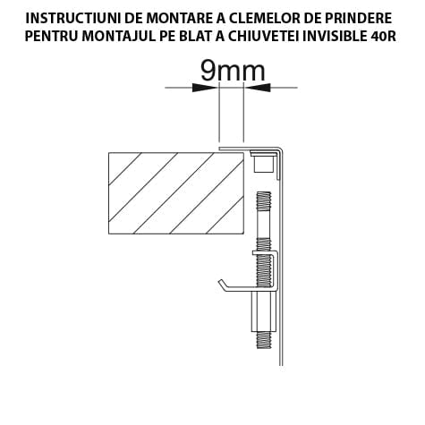 Chiuveta bucatarie inox cu baterie telescopica integrata, capac scurgere invizibil, tocator sticla temperizata + accesorii montaj, 527x447x200 mm, cod: 6006