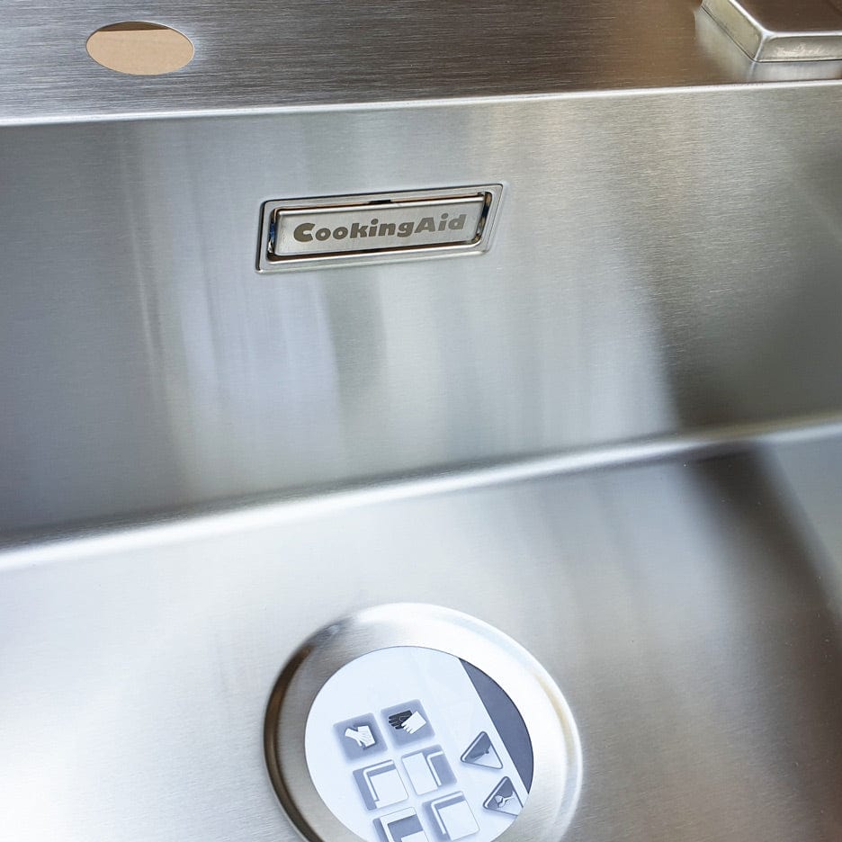 Chiuveta bucatarie inox cu ventil automat scurgere + accesorii montaj, 790x505x200 mm, cod 6016