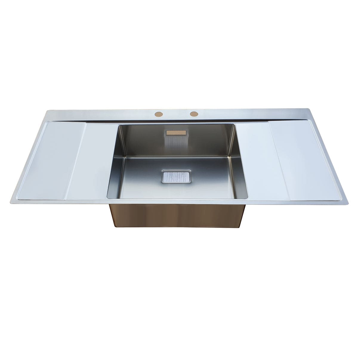 Chiuveta bucatarie inox reversibila cu ventil scurgere dreptunghiular automat si accesorii montaj, 1160x520x200 mm, cod 6069
