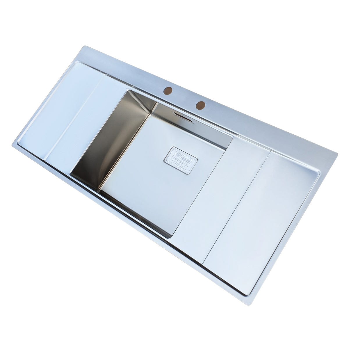 Chiuveta bucatarie inox reversibila cu ventil scurgere dreptunghiular automat si accesorii montaj, 1160x520x200 mm, cod 6069