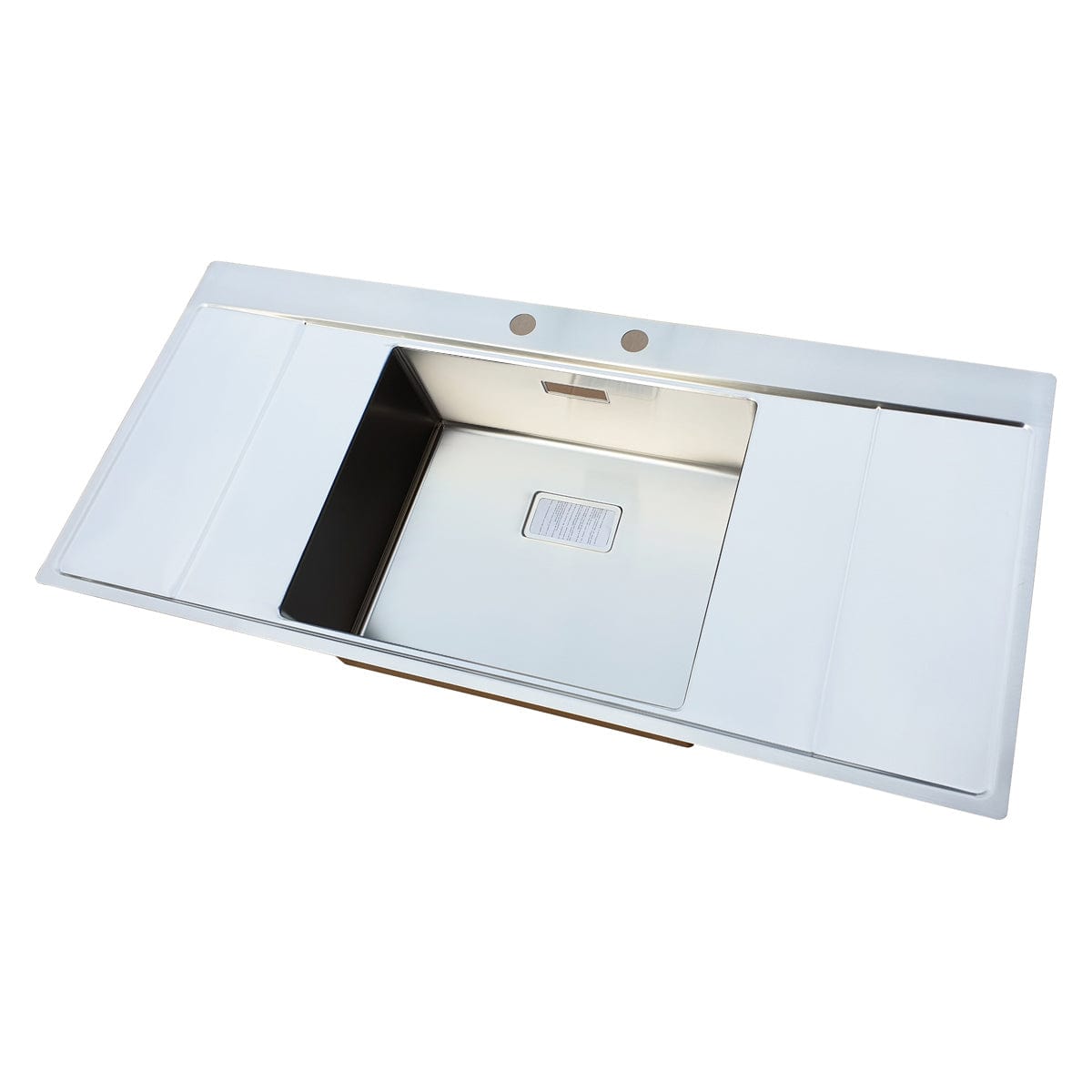 Chiuveta bucatarie inox reversibila cu ventil scurgere dreptunghiular automat si accesorii montaj, 1160x520x200 mm, cod 6069