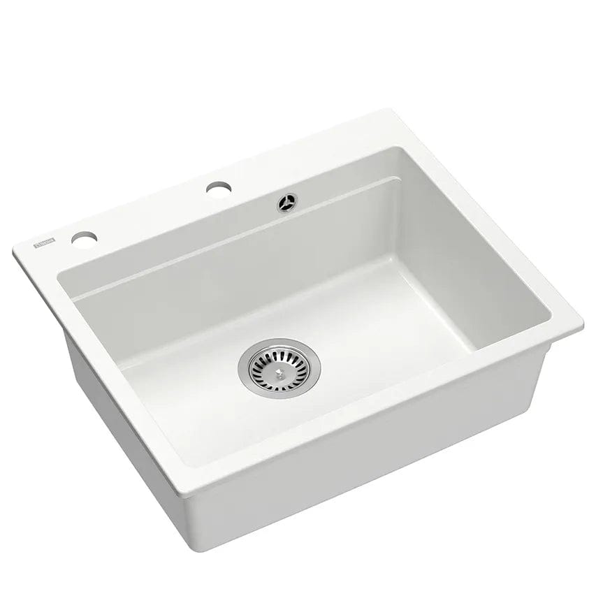 Chiuvetă din granit Kurt 110 Quadron, workstation, alb