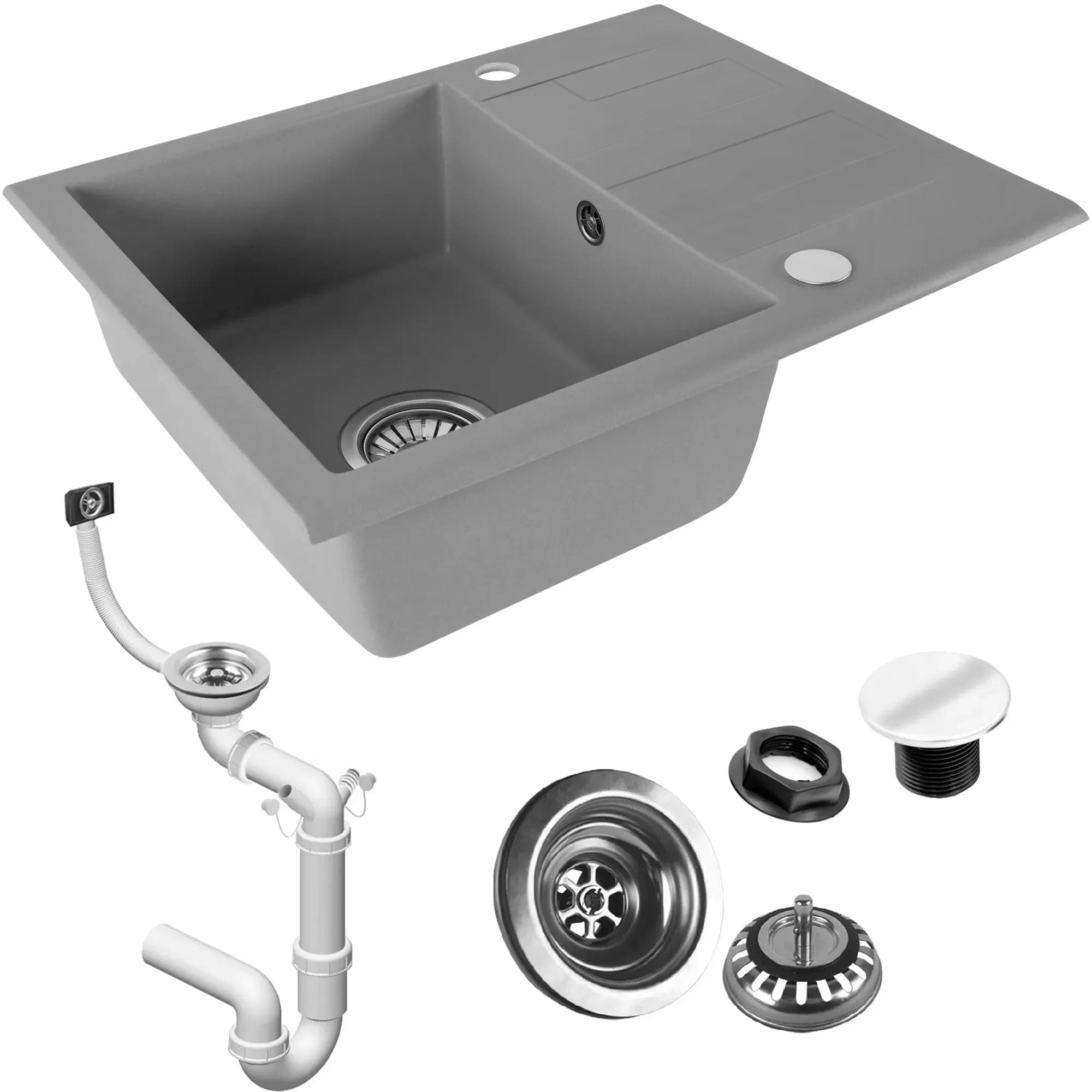 Chiuvetă din granit Rea North, gri