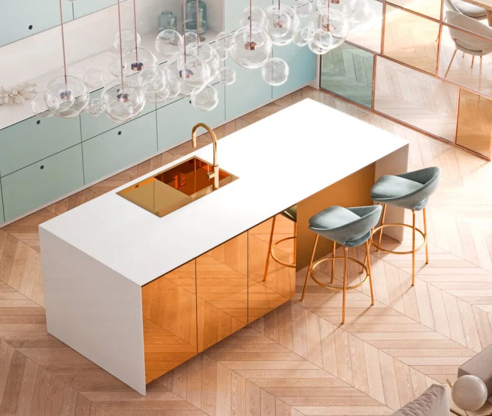 Chiuvetă Inox Quadron Russel 111, 780x480 mm, rose