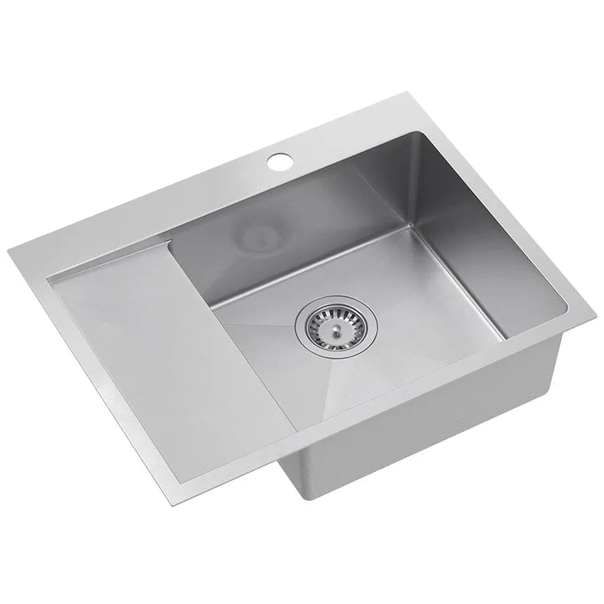 Chiuvetă Inox Quadron Russel 116, 620x480 mm, cuvă pe dreapta, argintiu