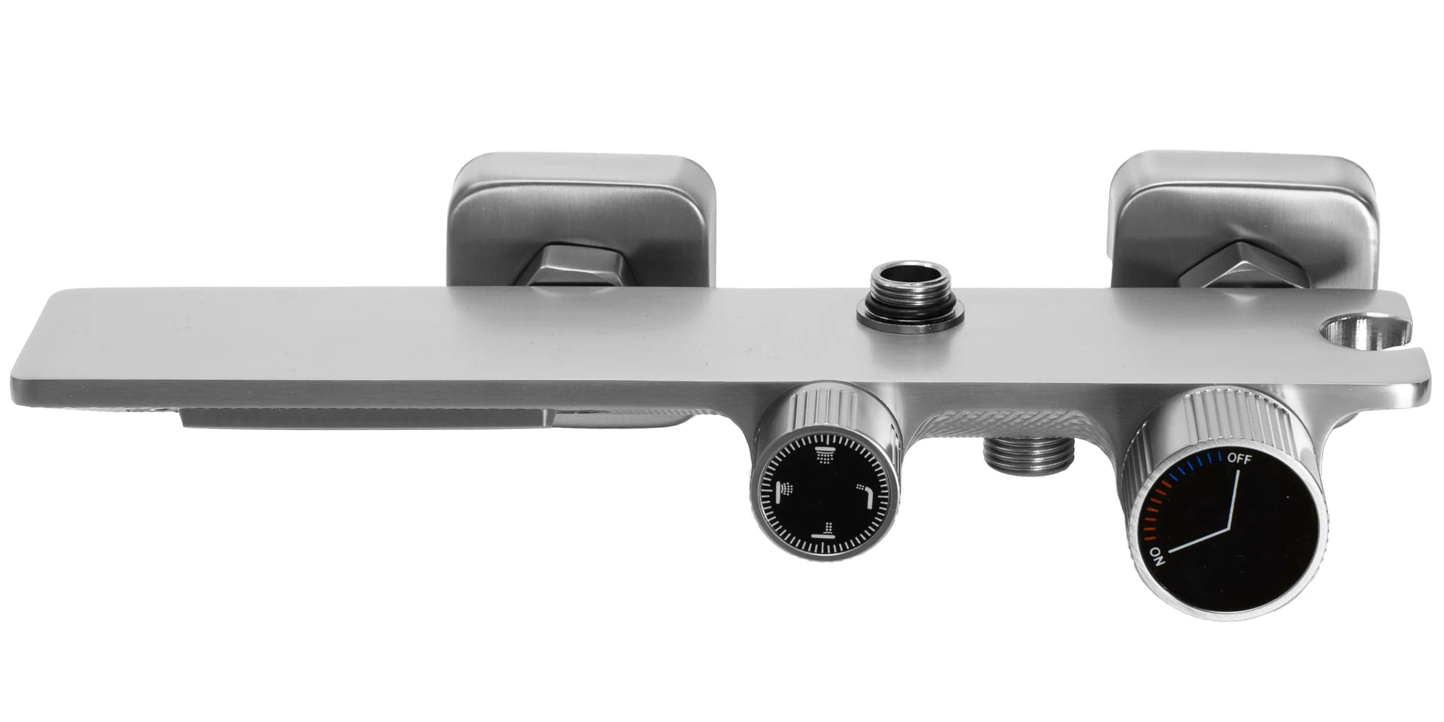 Coloană de duș cu 4 funcții de curgere Rea Helix, argintiu mat