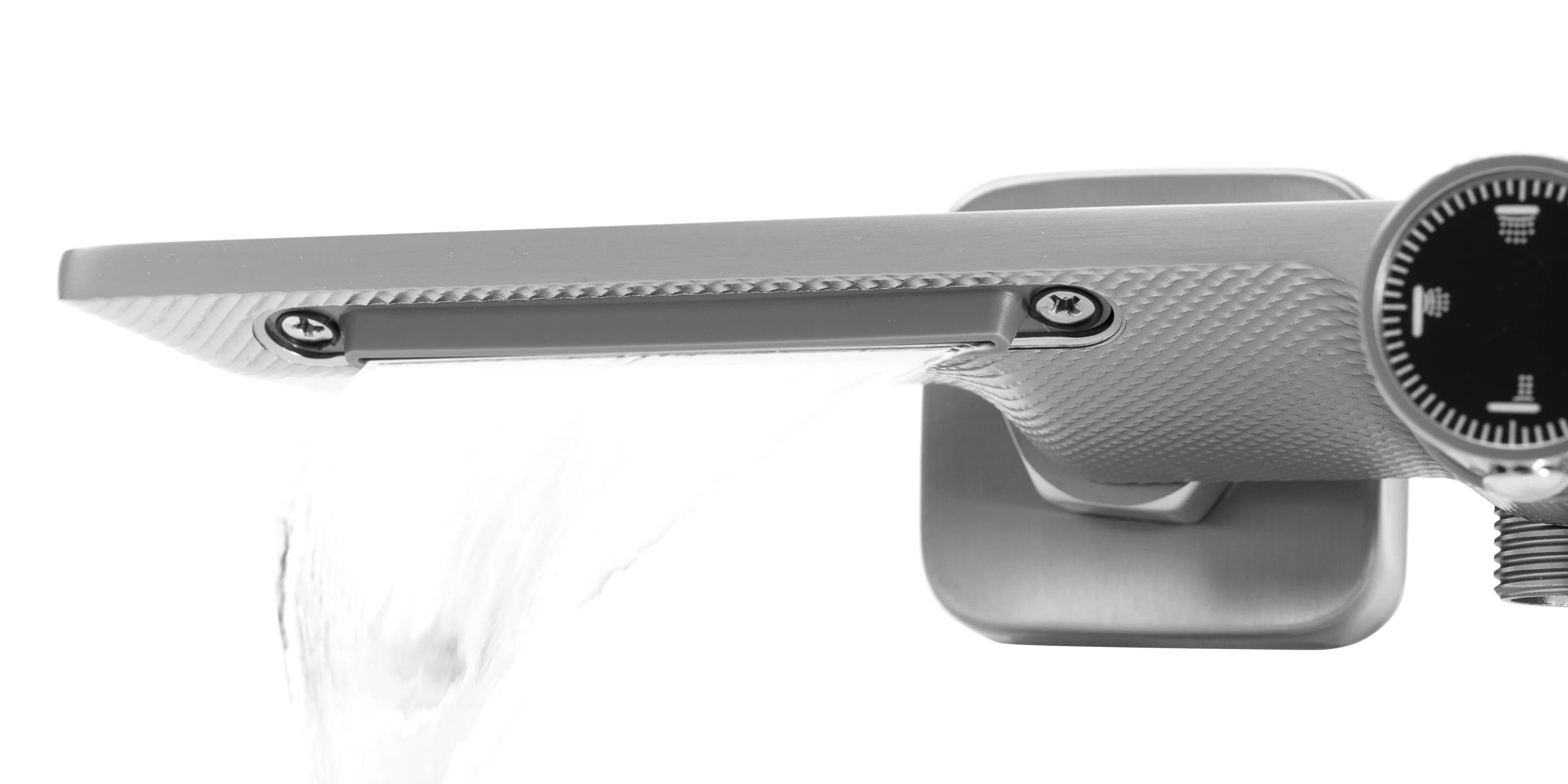 Coloană de duș cu 4 funcții de curgere Rea Helix, argintiu mat