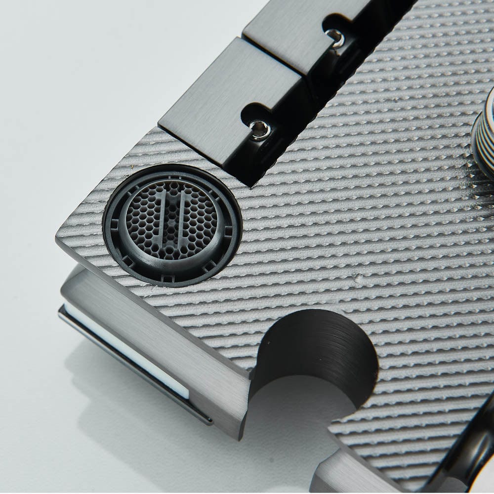 Coloană de duș cu afișaj digital și multiple funcții de curgere, gri, cu efect de ploaie, cod 1179