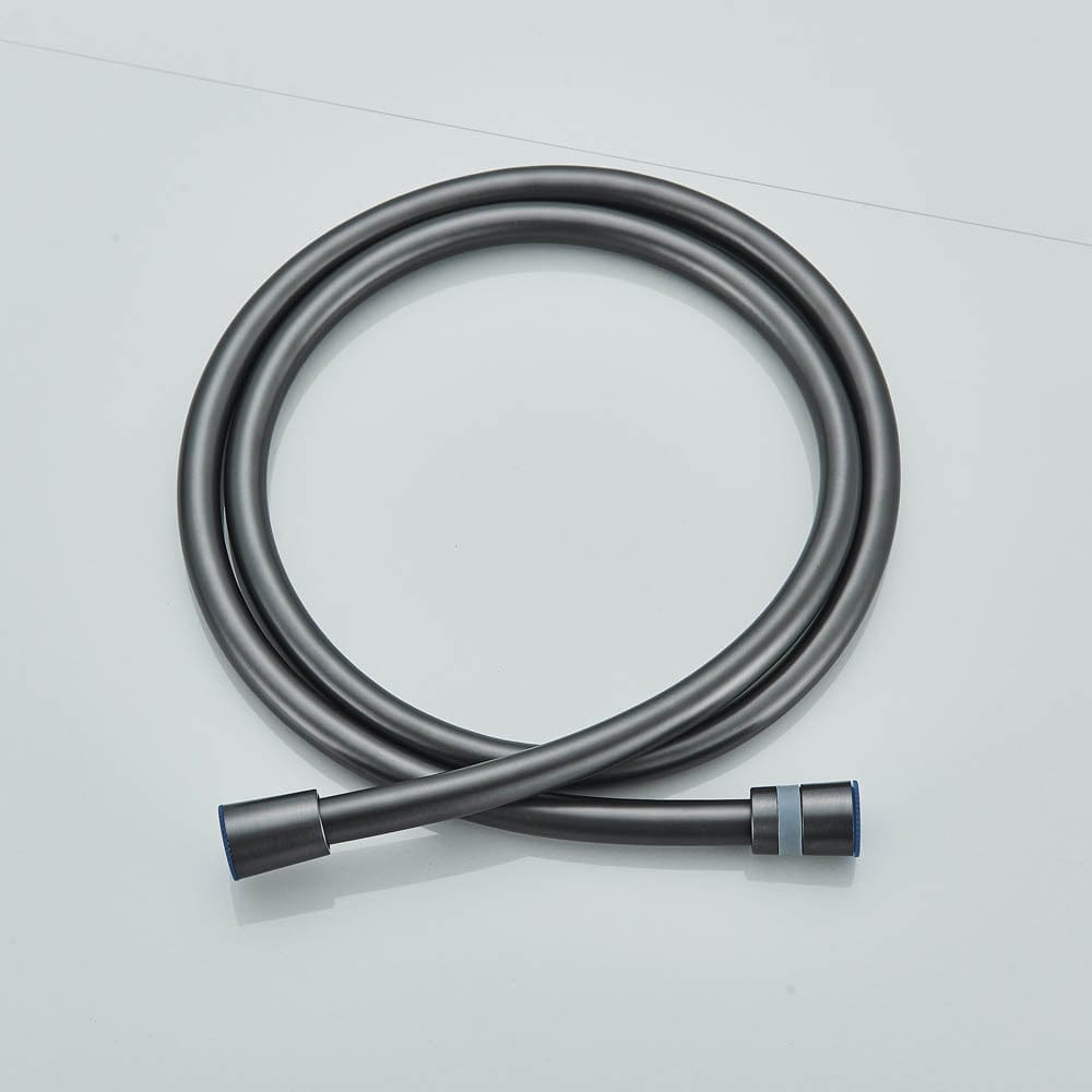 Coloană de duș cu afișaj digital și multiple funcții de curgere, gri, cu efect de ploaie, cod 1179