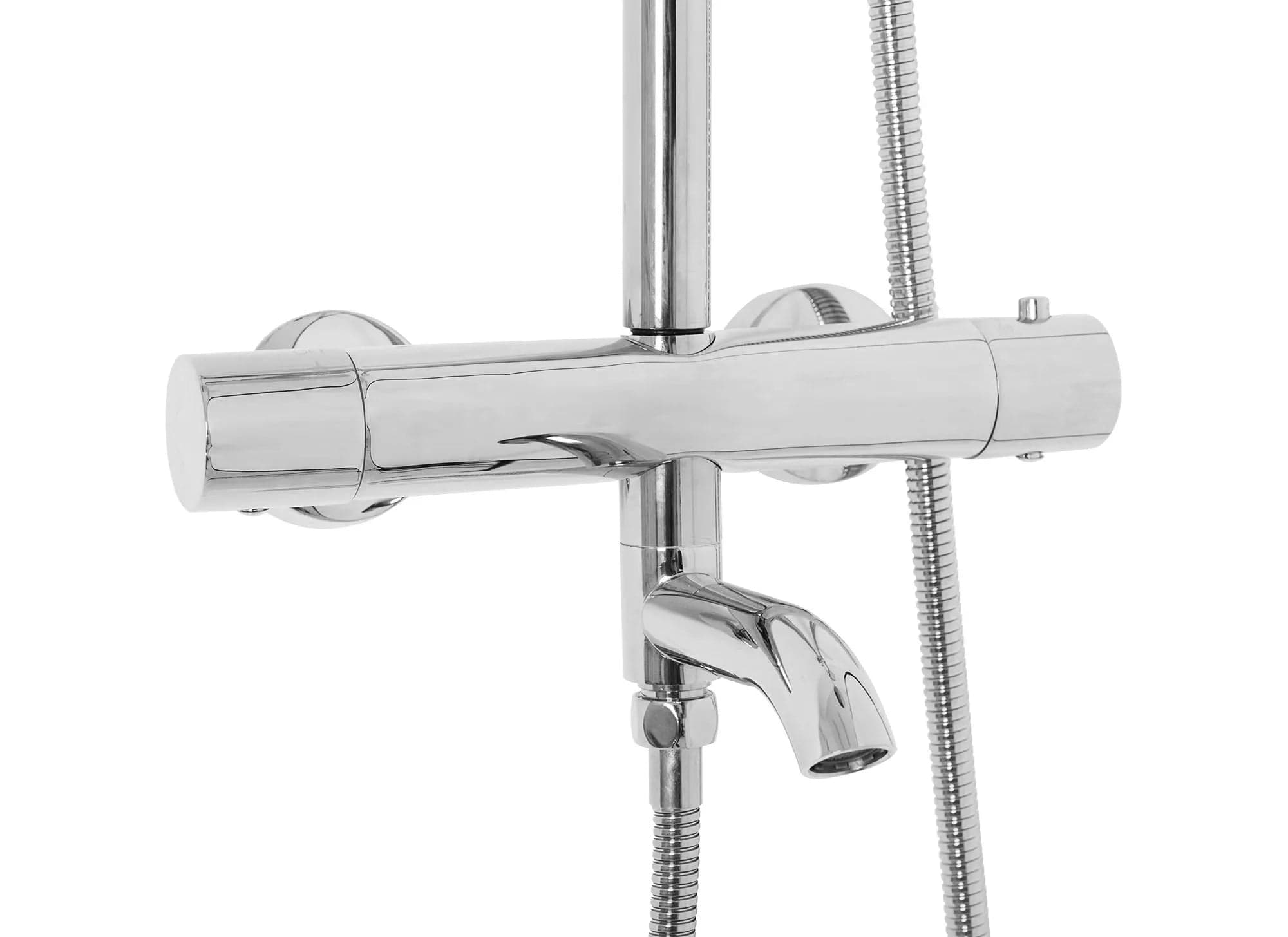 Coloană de duș cu termostat Rea Lungo, argintiu