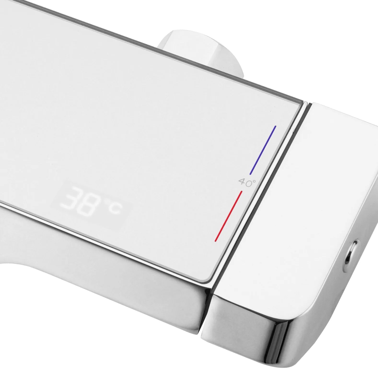 Coloană de duș cu termostat Rea Rob, argintiu