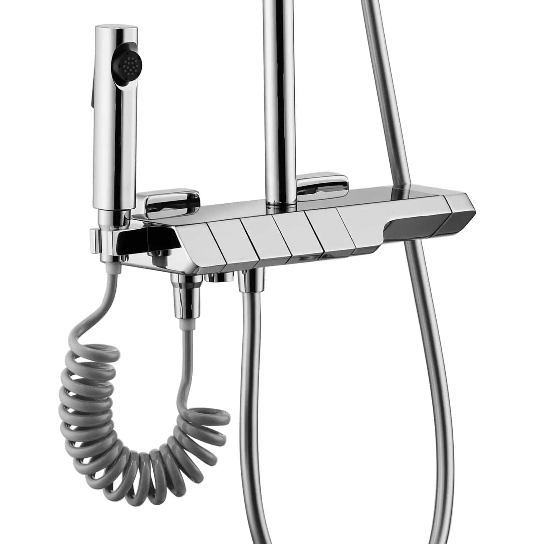 Coloană de duș cu termostat Rea Rob, argintiu