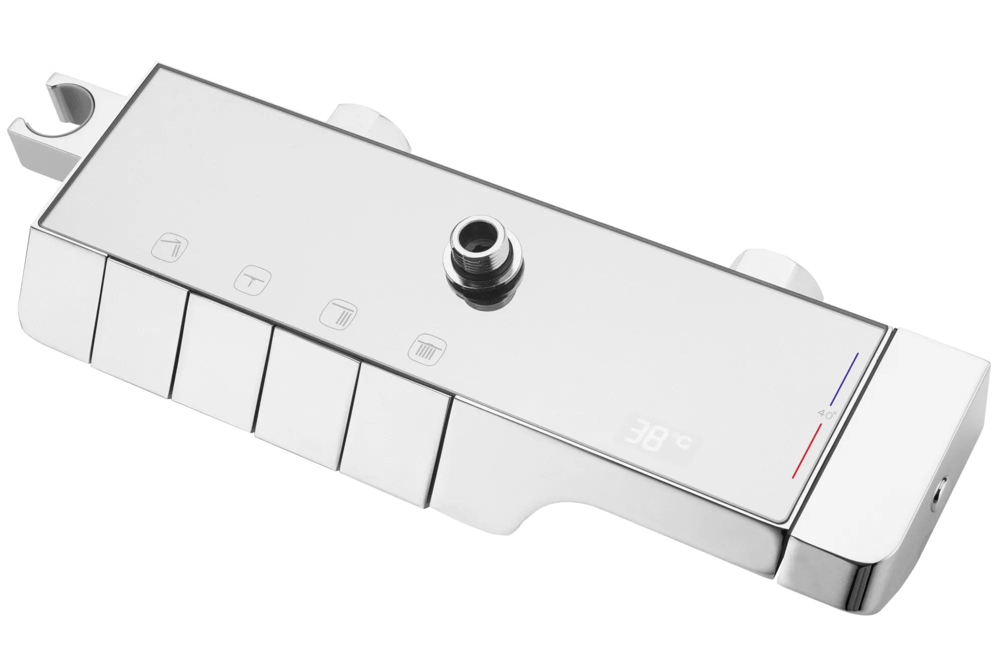 Coloană de duș cu termostat Rea Rob, argintiu