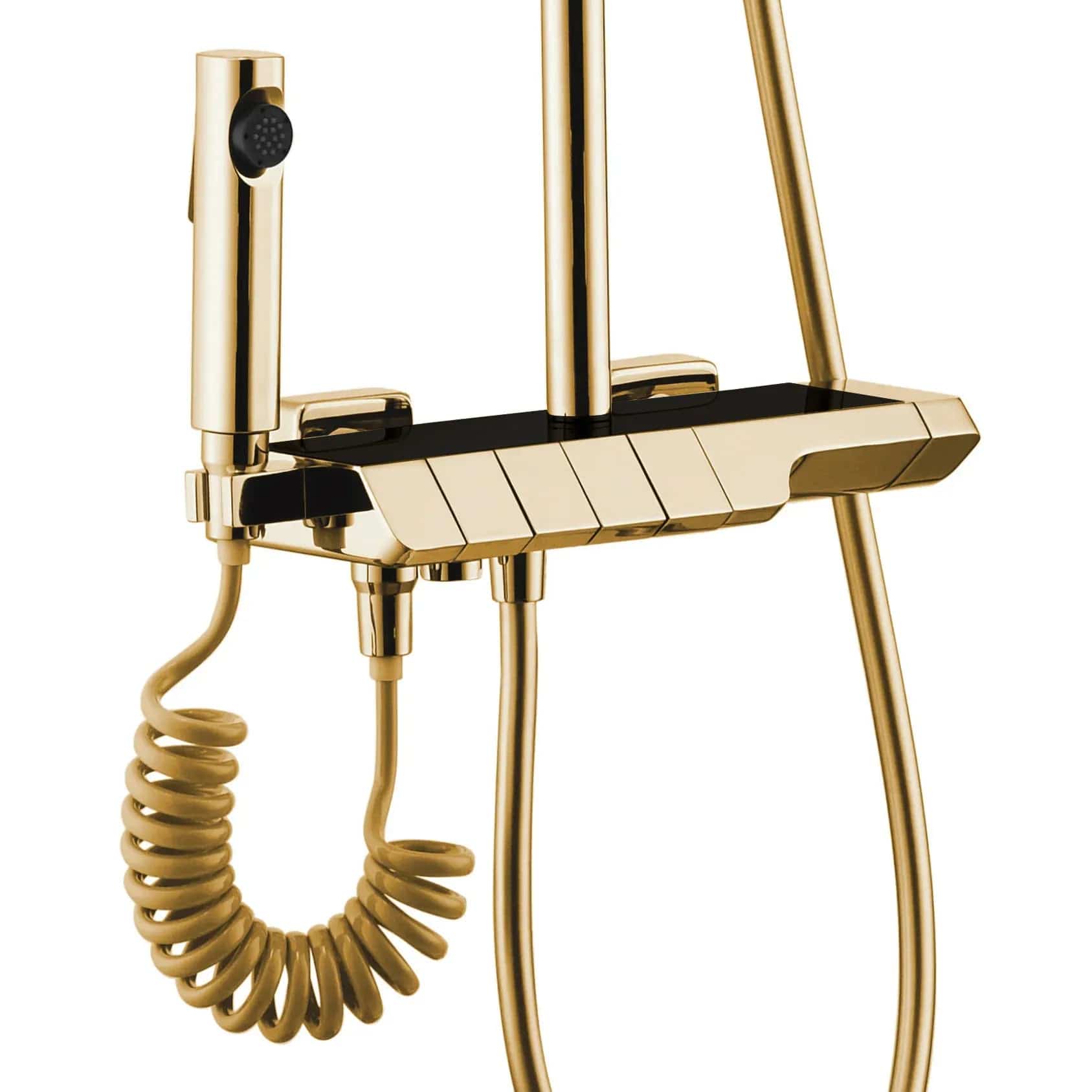 Coloană de duș cu termostat Rea Rob, auriu